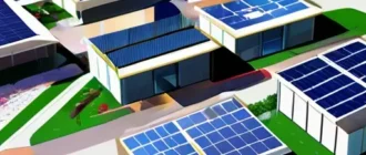 Городской микрогрид с солнечными панелями, системой хранения энергии и интеллектуальным контроллером