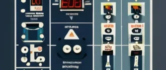 Инфографика глоссария по электротехнике с иллюстрациями основных терминов и значений