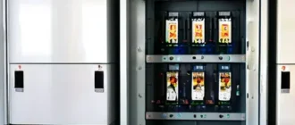 Распределительный щит 220/380 В с автоматами, УЗО и шинами питания на DIN-рейке